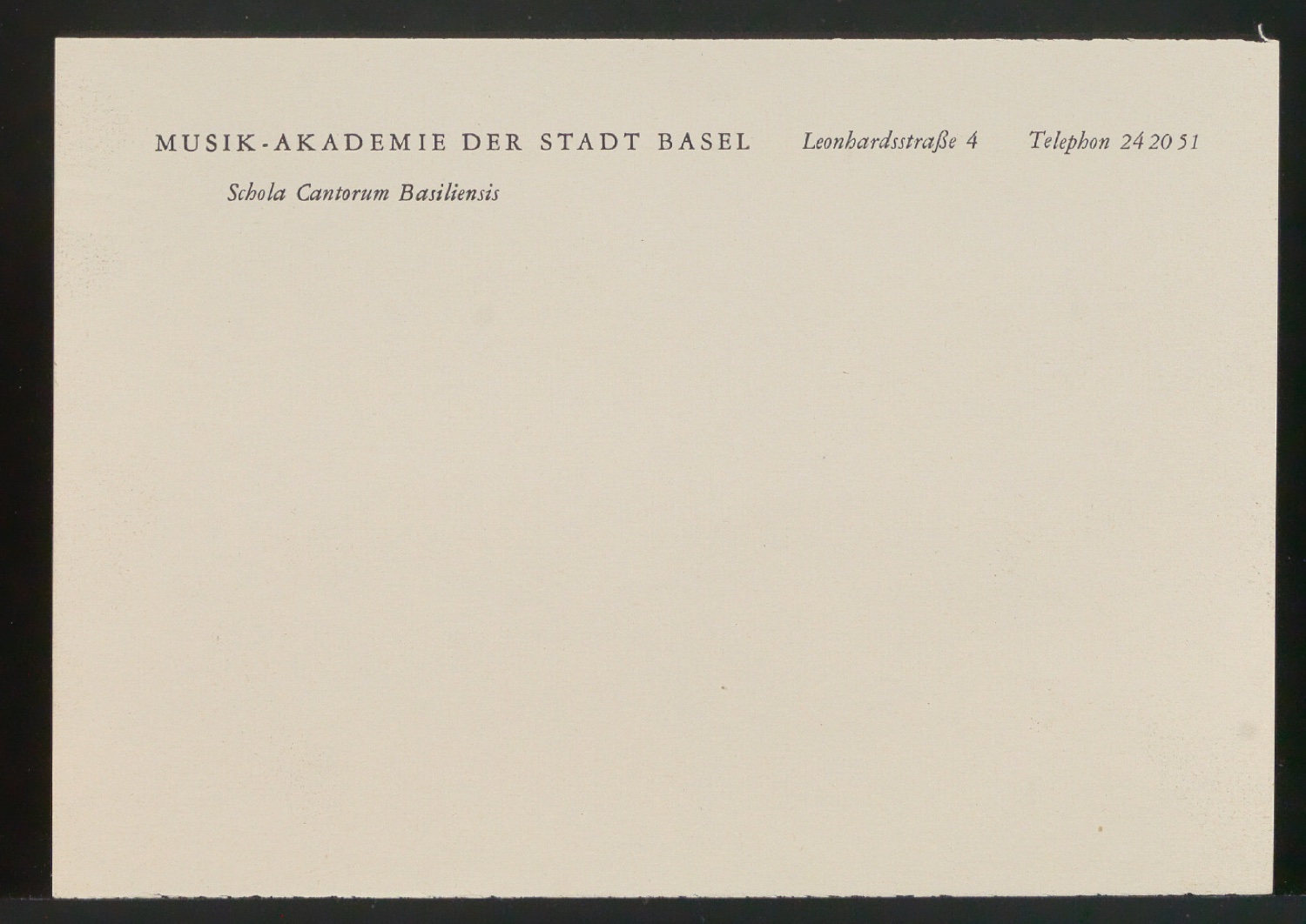 Korrekturfahnen, Entwürfe und Probedrucke zum Corporate Design für Musik-Akademie Basel — Blatt 31