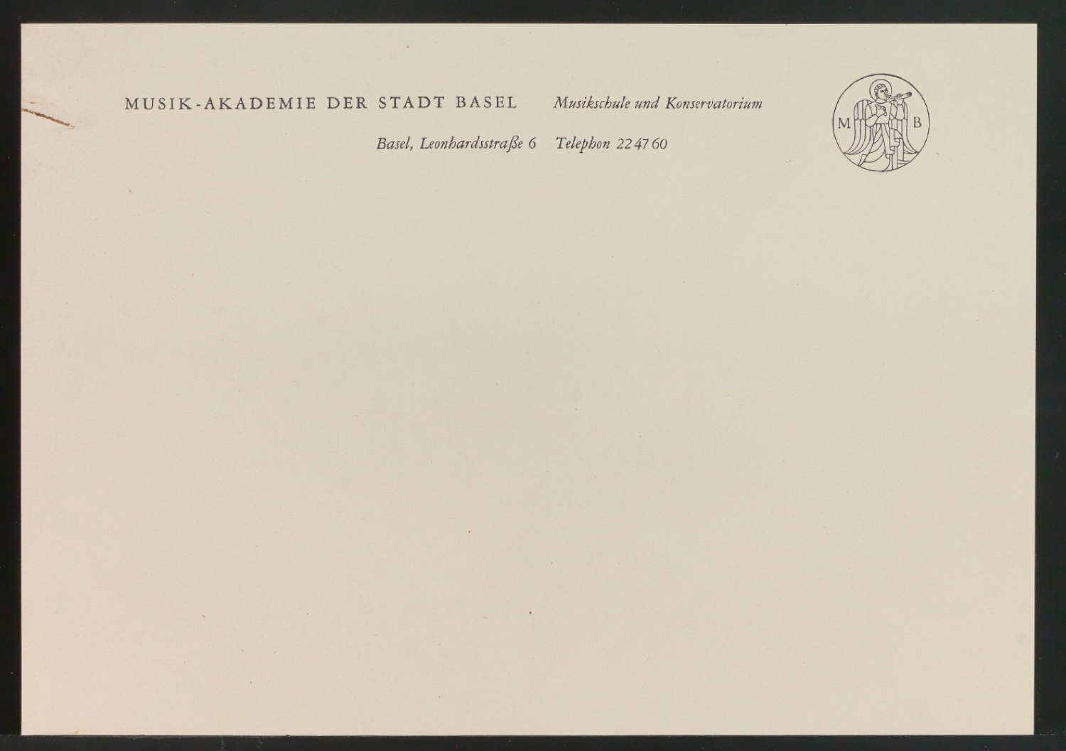 Entwürfe zum Corporate Design für Musik-Akademie Basel — Blatt 21