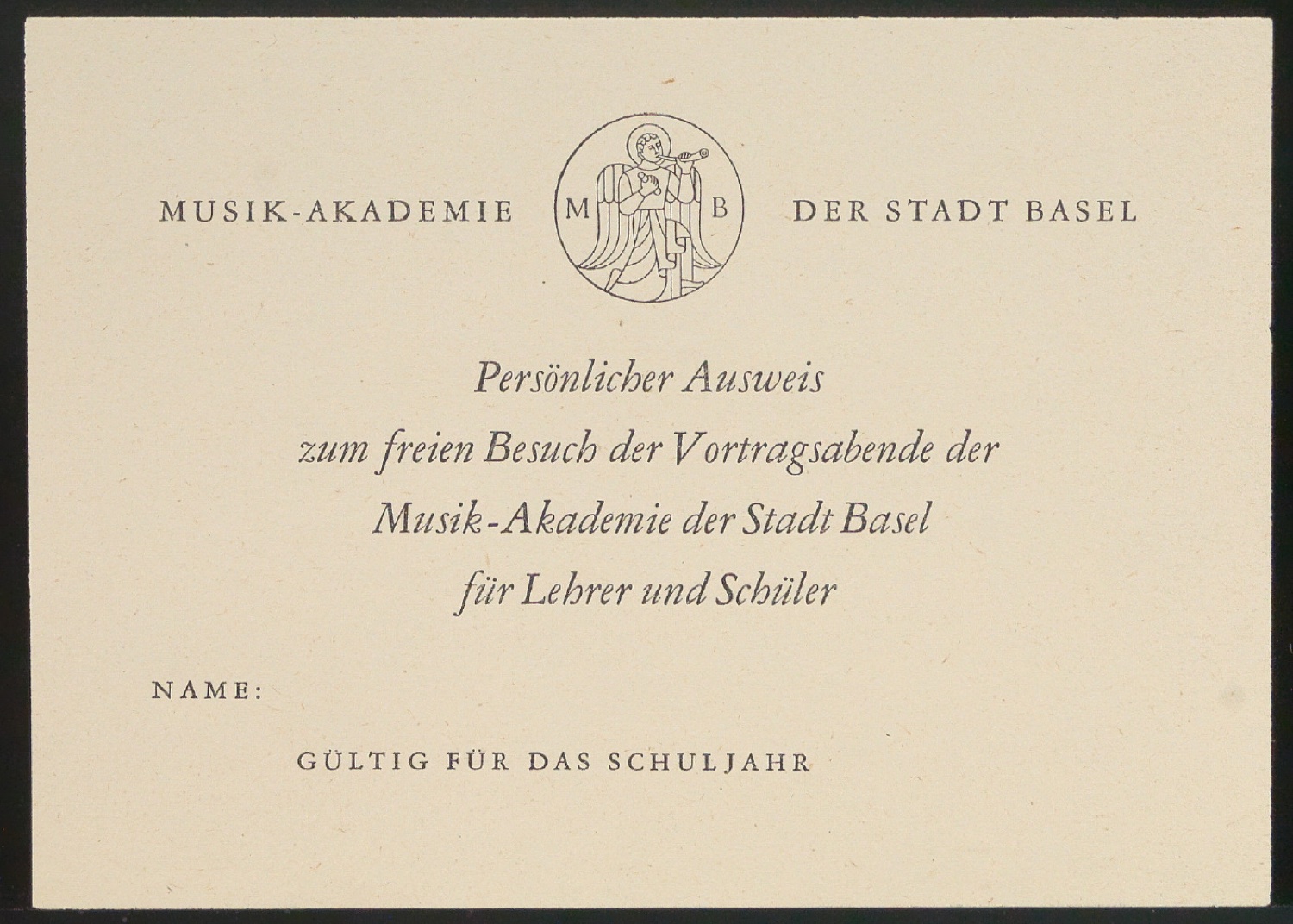 Entwürfe und Probedrucke zum Corporate Design für Musik-Akademie Basel — Blatt 13