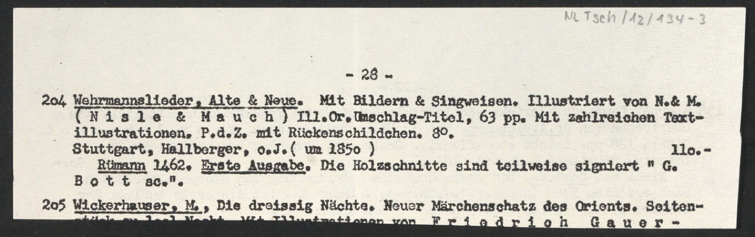 Notizen und Ausschnitte für die Gestaltung von Yorick — Blatt 6