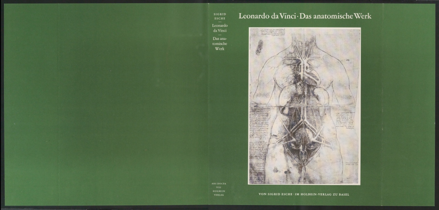 Schutzumschlag für Leonardo da Vinci: Das anatomische Werk — Blatt 1
