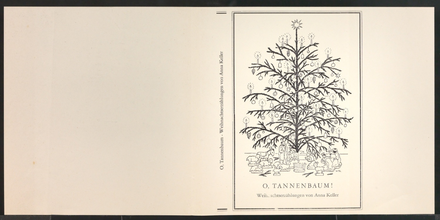 Probedrucke für den Schutzumschlag von O Tannenbaum! Weihnachtserzählungen — Blatt 3