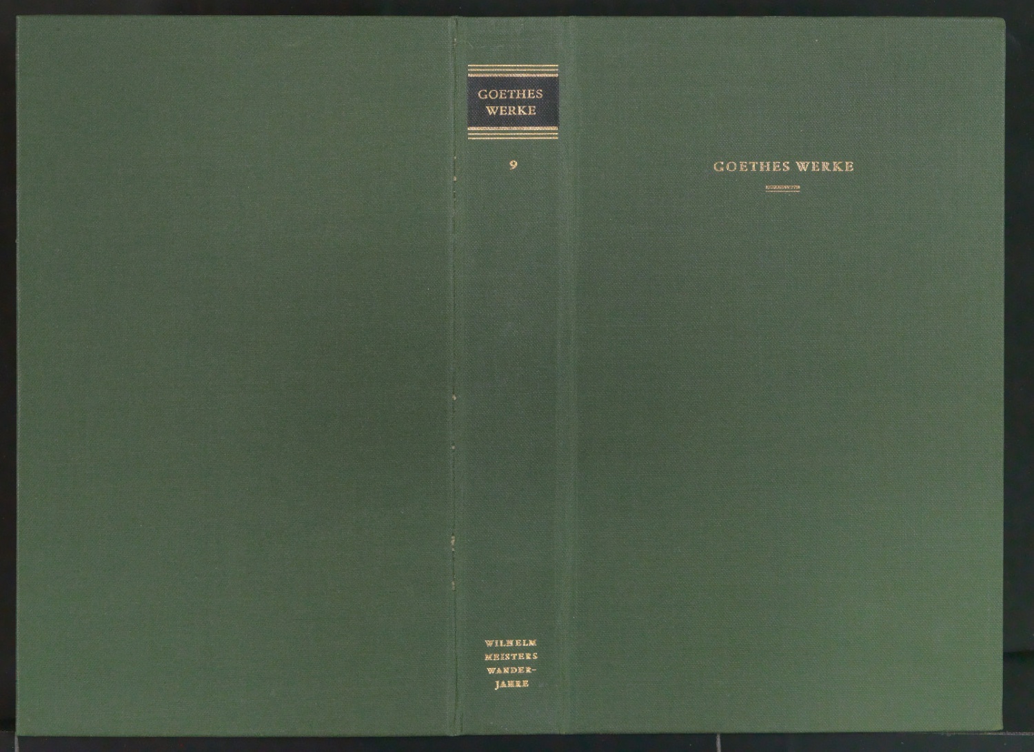 Einbanddecke für Wilhelm Meisters Wanderjahre — Blatt 1