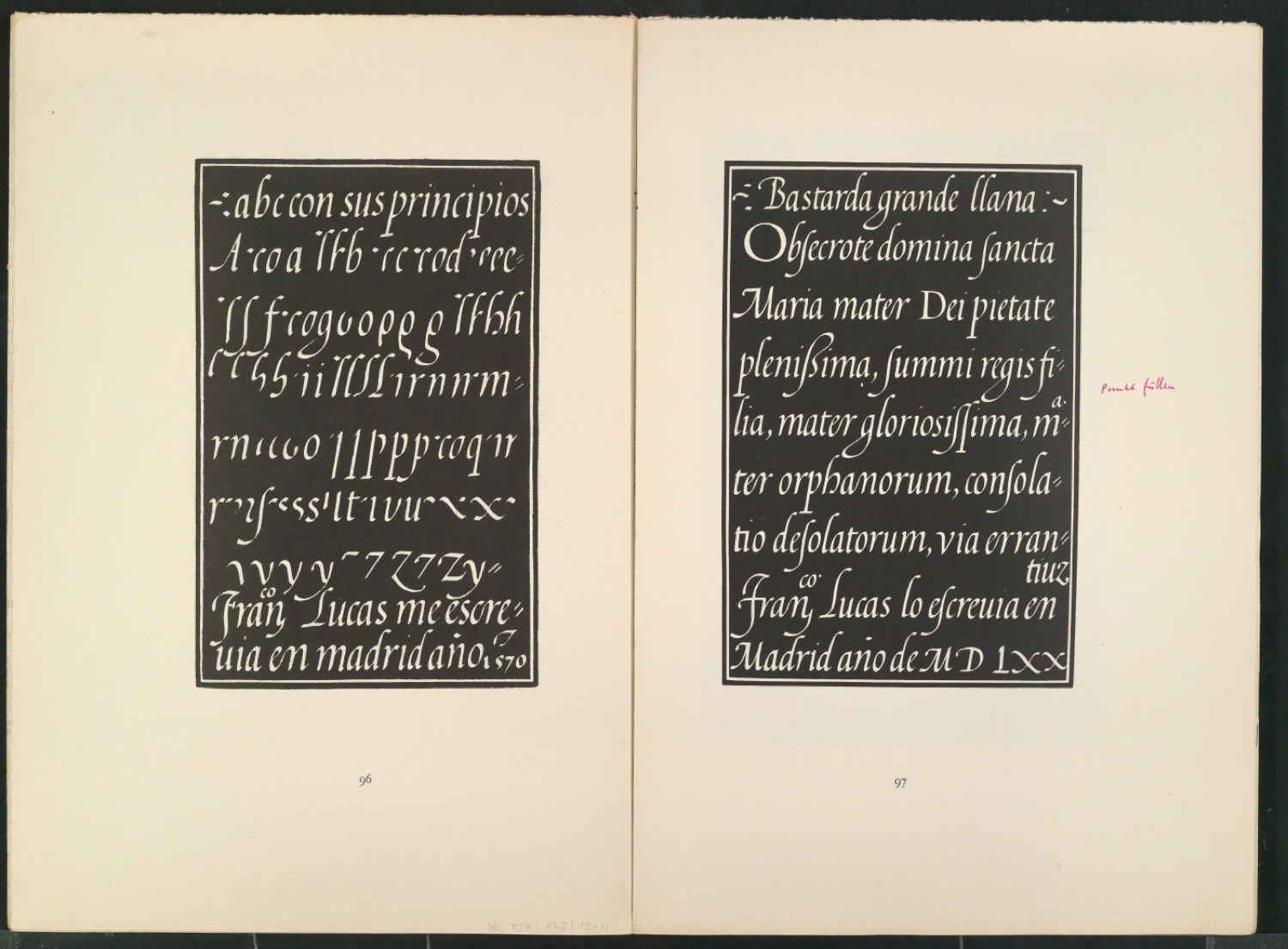 Druckfahnen der Bildtafeln für Meisterbuch der Schrift — Blatt 24