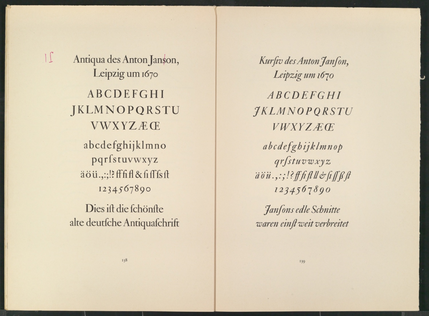 Druckfahnen der Bildtafeln für Meisterbuch der Schrift — Blatt 42