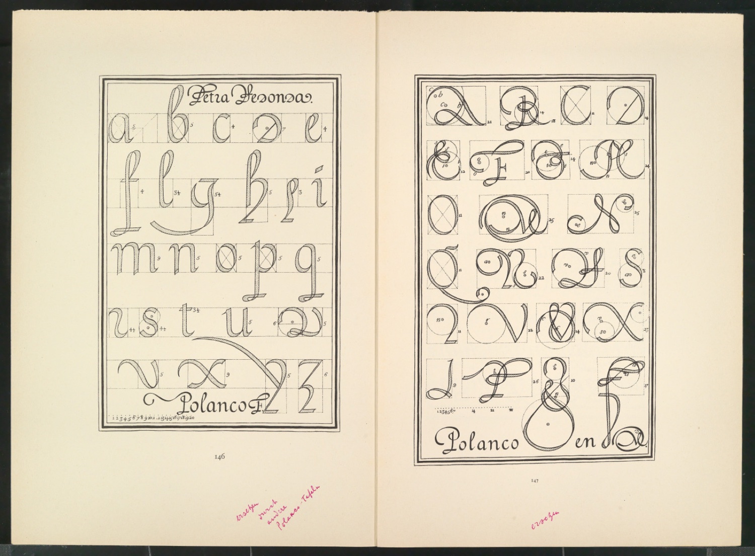 Druckfahnen der Bildtafeln für Meisterbuch der Schrift — Blatt 46