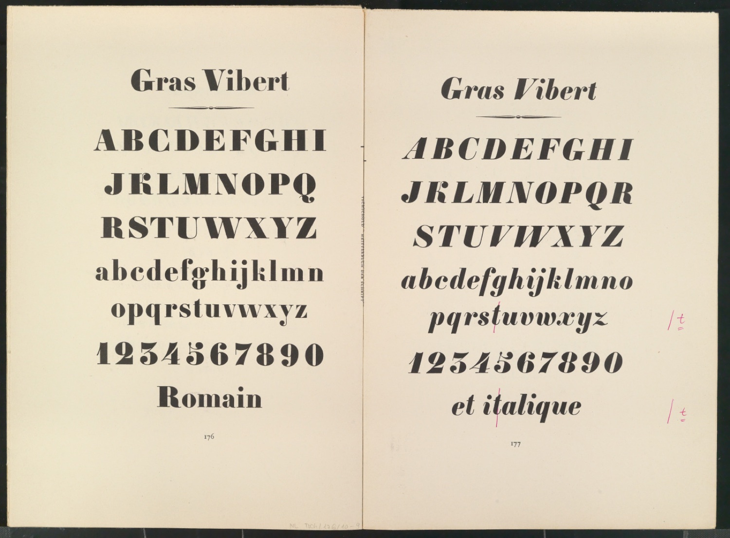Druckfahnen der Bildtafeln für Meisterbuch der Schrift — Blatt 58