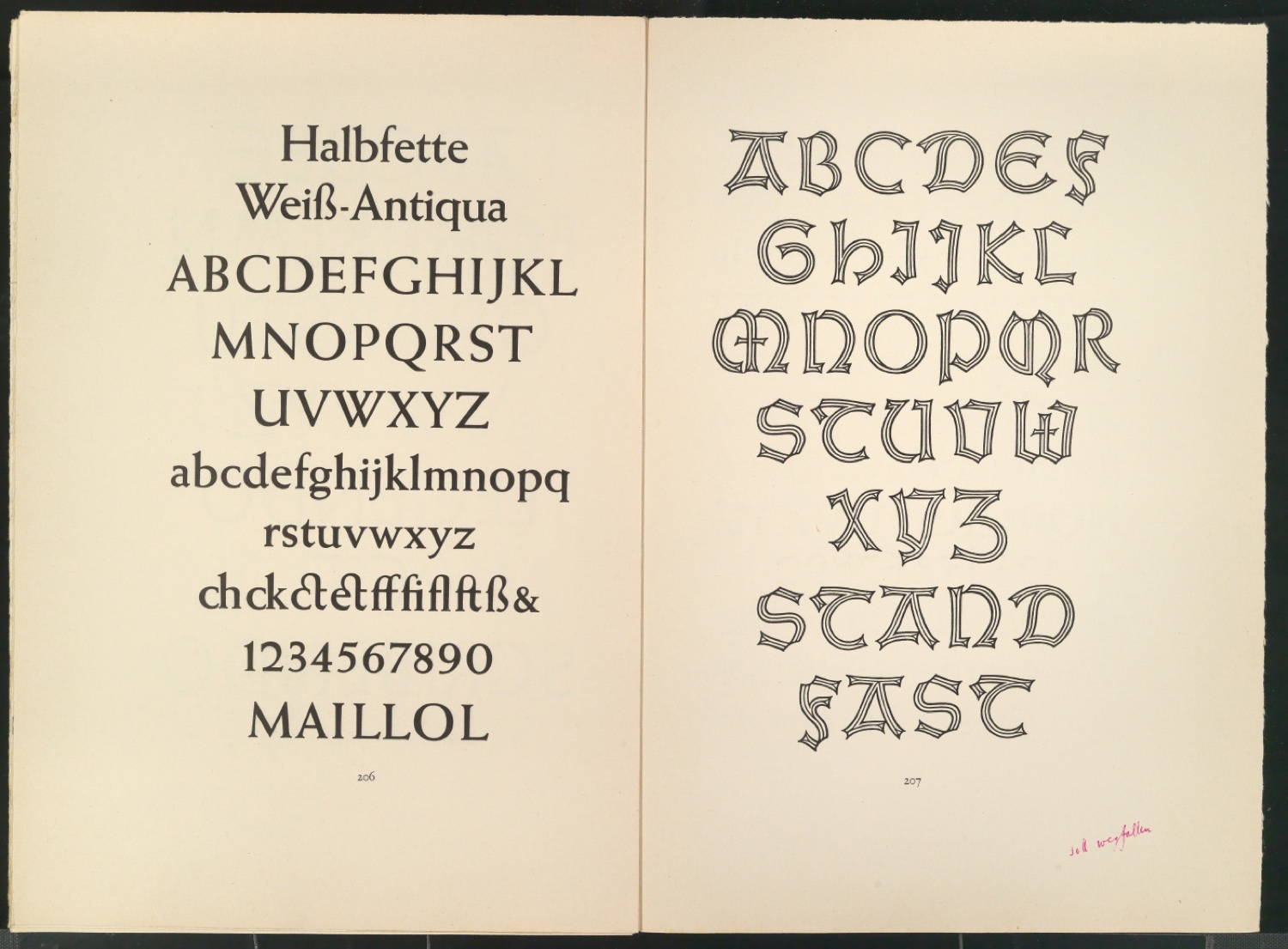 Druckfahnen der Bildtafeln für Meisterbuch der Schrift — Blatt 73