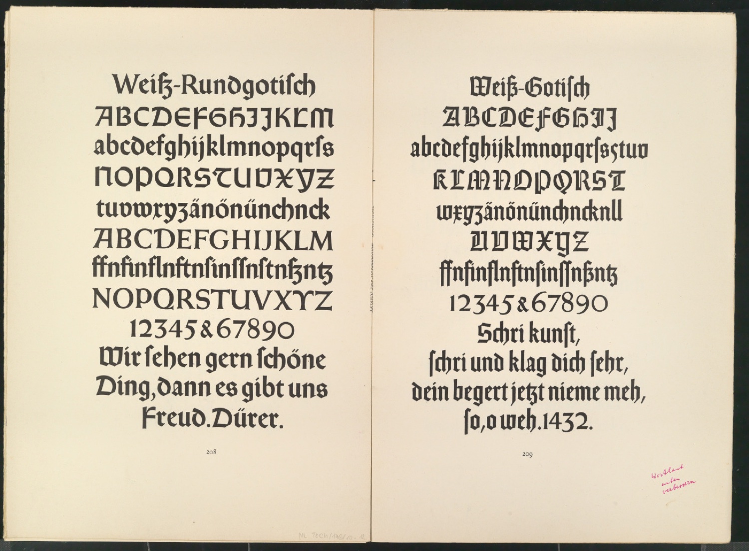 Druckfahnen der Bildtafeln für Meisterbuch der Schrift — Blatt 74