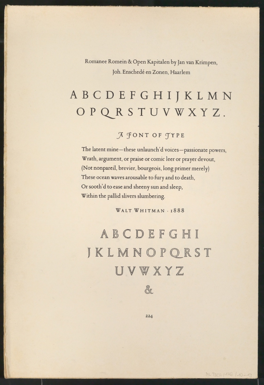 Druckfahnen der Bildtafeln für Meisterbuch der Schrift — Blatt 82