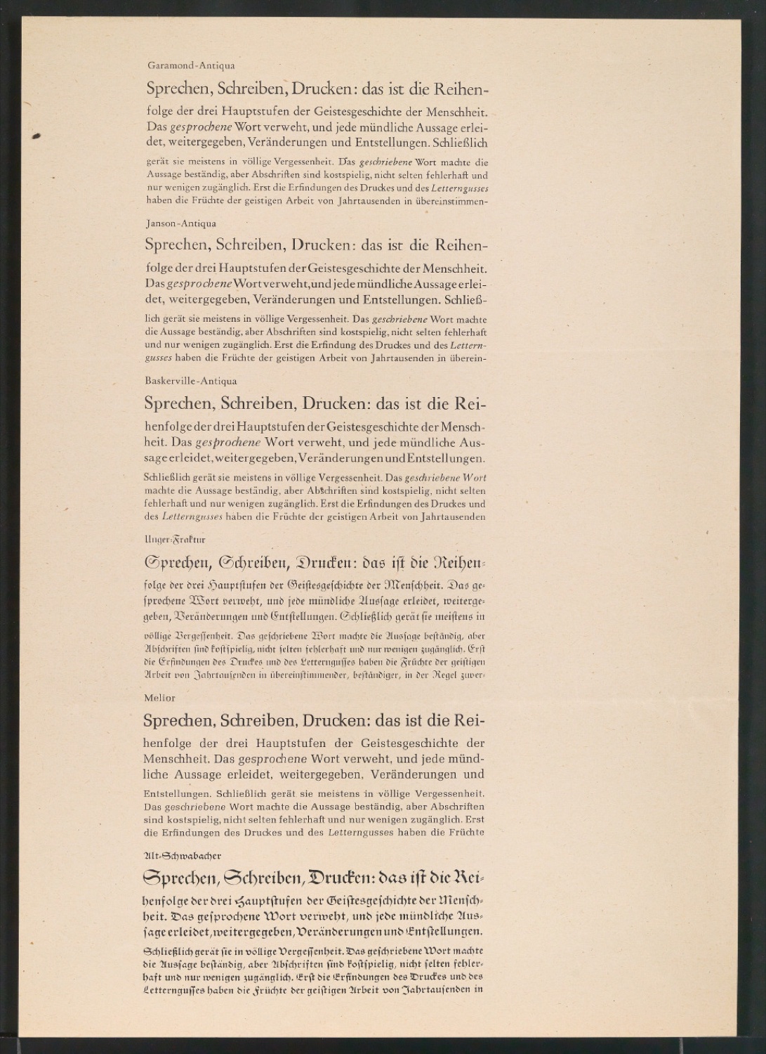 Testseiten mit verschiedenen Schriftschnitten — Blatt 3