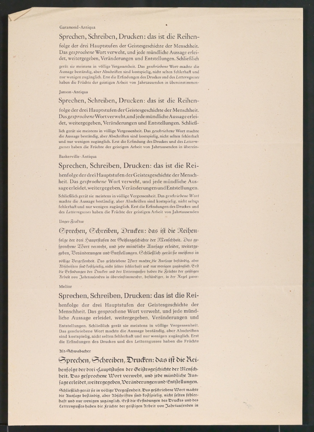 Testseiten mit verschiedenen Schriftschnitten — Blatt 5