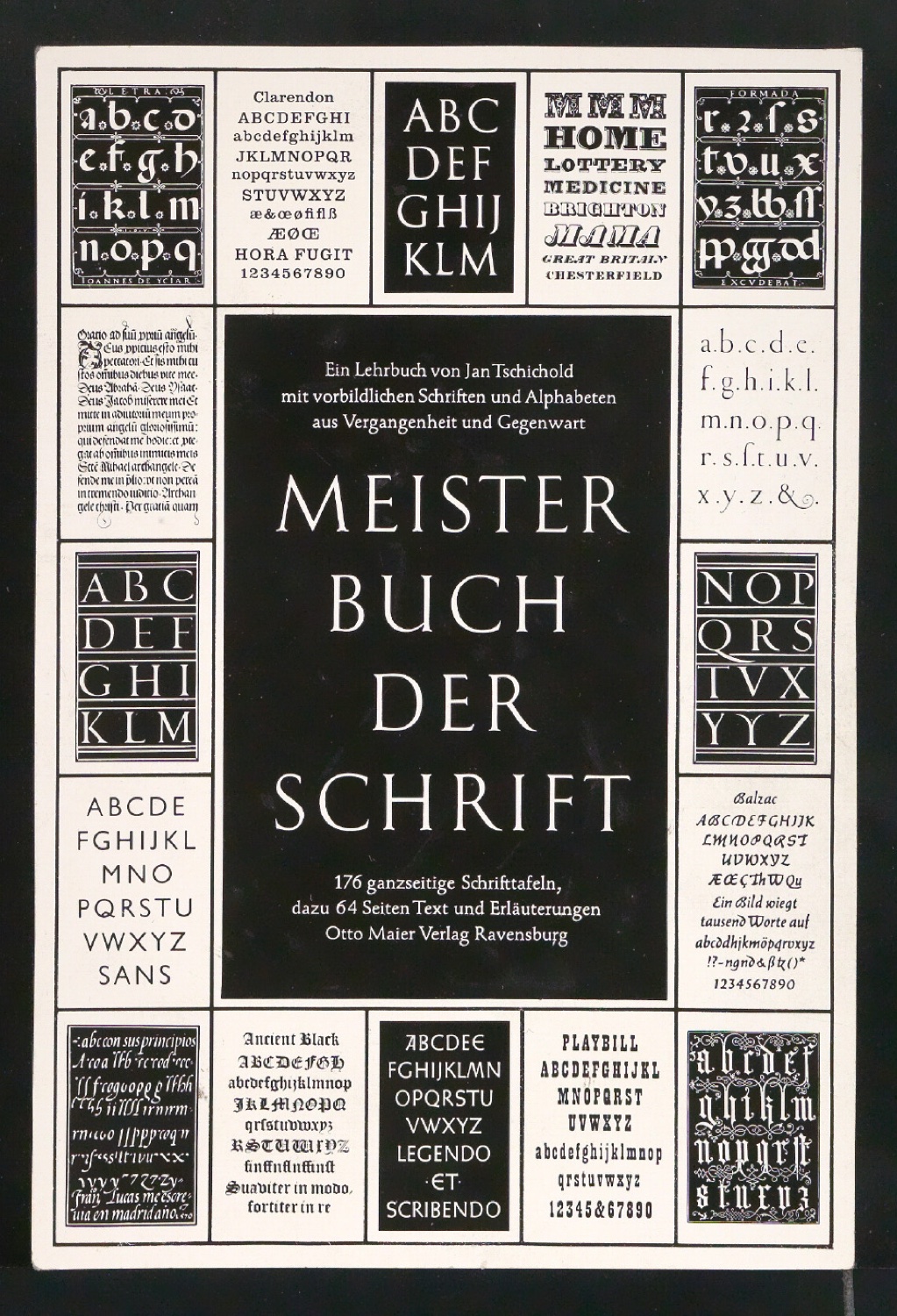 Probedrucke von Werbeprospekten mit Bestellschein für Meisterbuch der Schrift — Blatt 1
