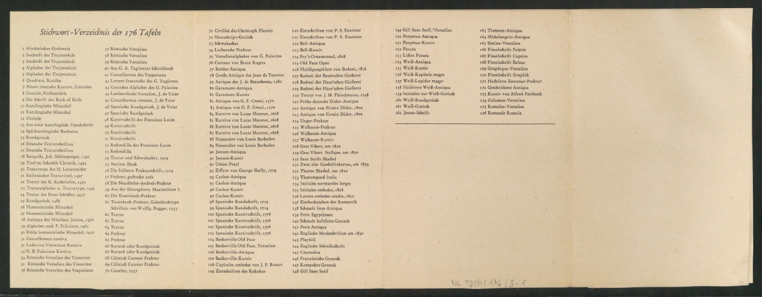 Probedrucke von Werbeprospekten mit Bestellschein für Meisterbuch der Schrift — Blatt 3