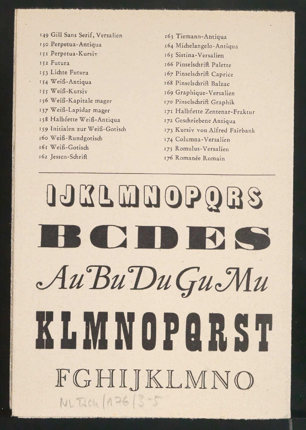 Probedrucke von Werbeprospekten mit Bestellschein für Meisterbuch der Schrift — Blatt 13
