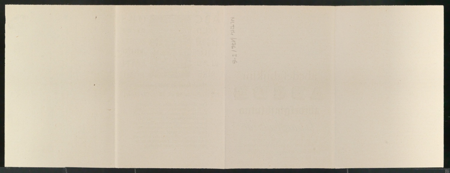 Probedrucke von Werbeprospekten mit Bestellschein für Meisterbuch der Schrift — Blatt 15