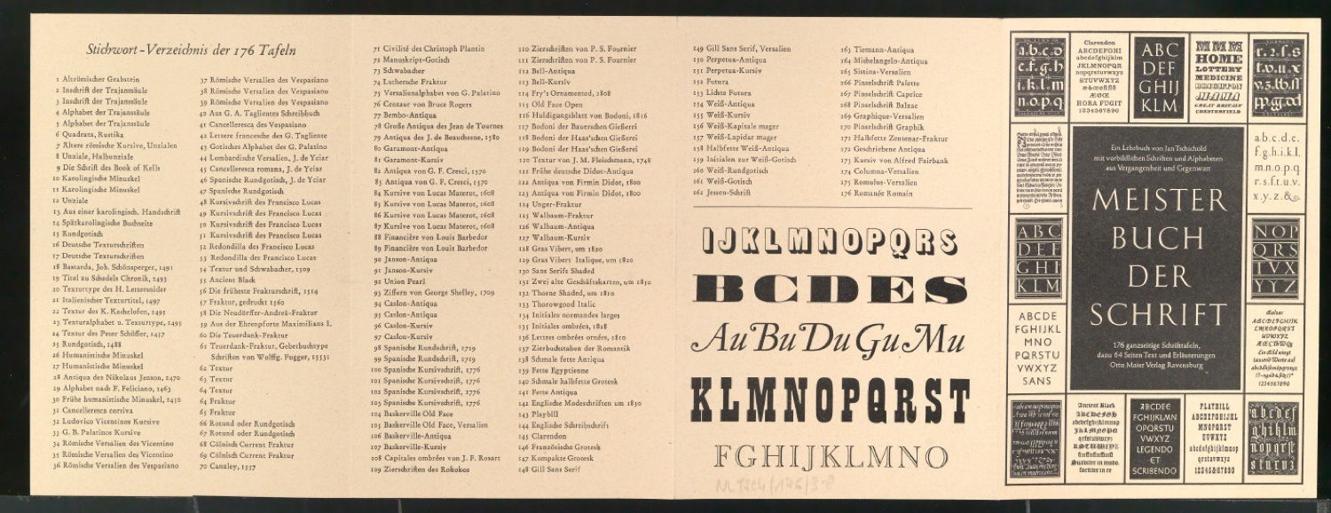 Probedrucke von Werbeprospekten mit Bestellschein für Meisterbuch der Schrift — Blatt 19
