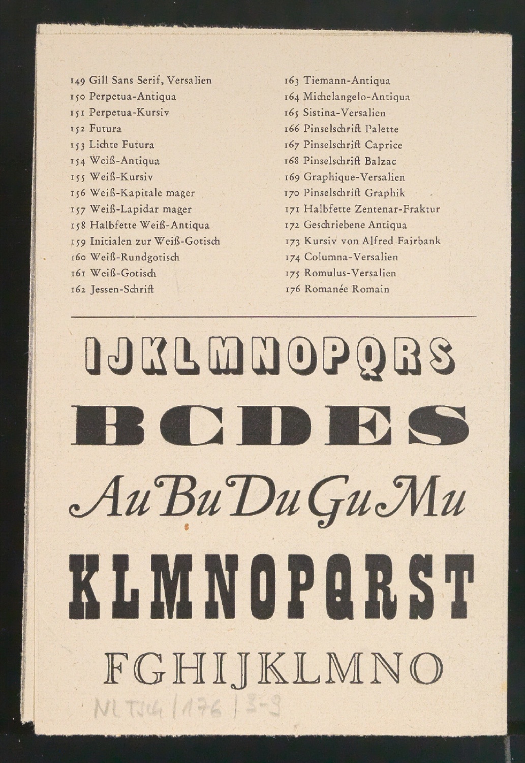 Probedrucke von Werbeprospekten mit Bestellschein für Meisterbuch der Schrift — Blatt 22
