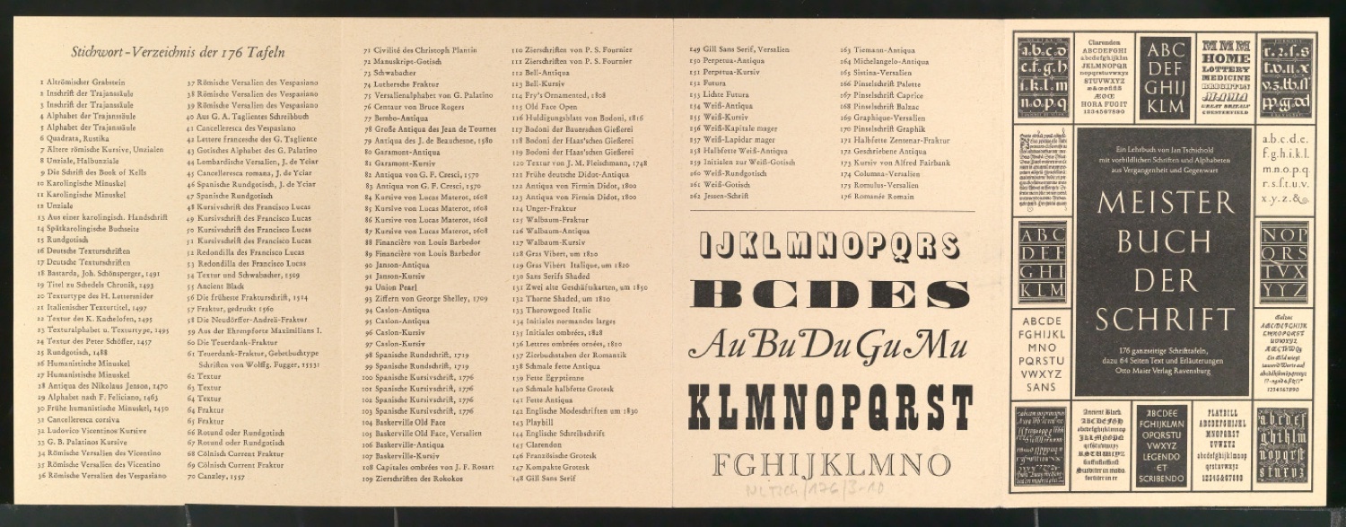 Probedrucke von Werbeprospekten mit Bestellschein für Meisterbuch der Schrift — Blatt 24