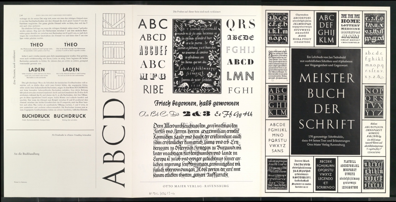 Probedrucke von Werbeprospekten mit Bestellschein für Meisterbuch der Schrift — Blatt 26