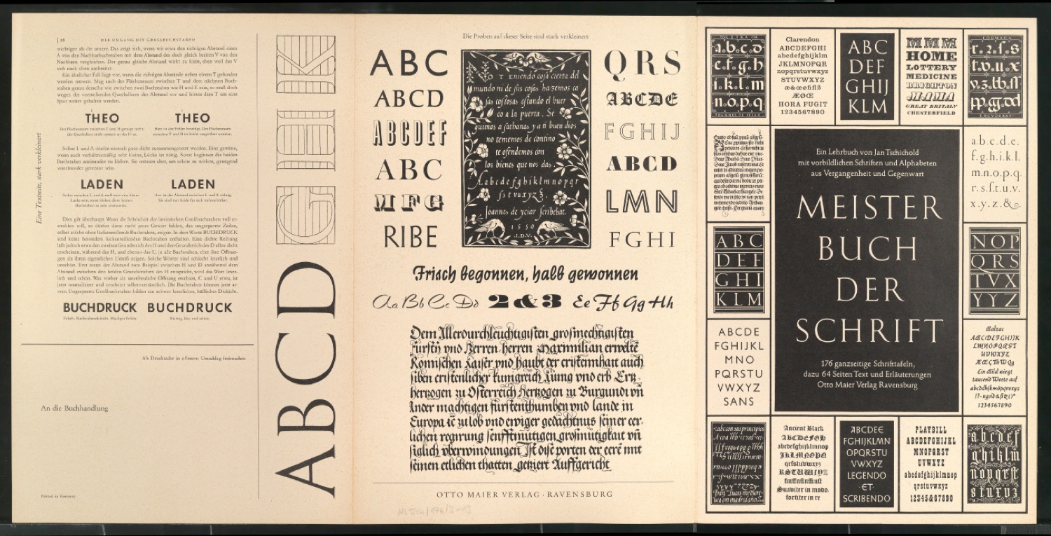 Probedrucke von Werbeprospekten mit Bestellschein für Meisterbuch der Schrift — Blatt 30