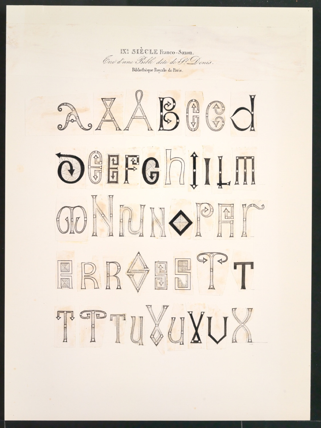Vorarbeiten, Notizen und Entwürfe von Illustrationen für Meisterbuch der Schrift — Blatt 9