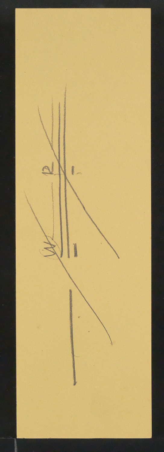 Vorarbeiten, Notizen und Entwürfe von Illustrationen für Meisterbuch der Schrift — Blatt 20