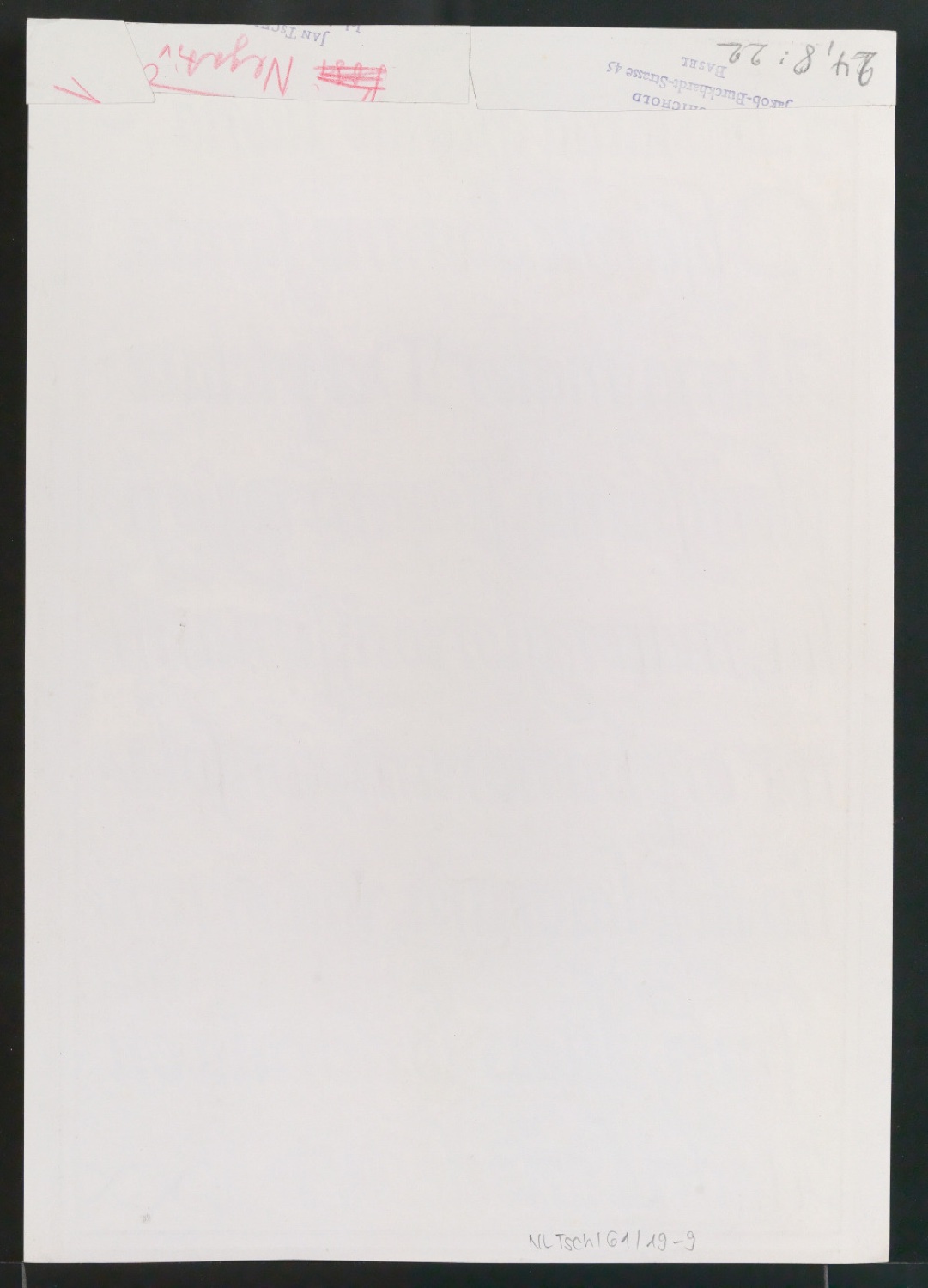 Korrigierte Fotokopien von Illustrationen für Meisterbuch der Schrift — Blatt 18