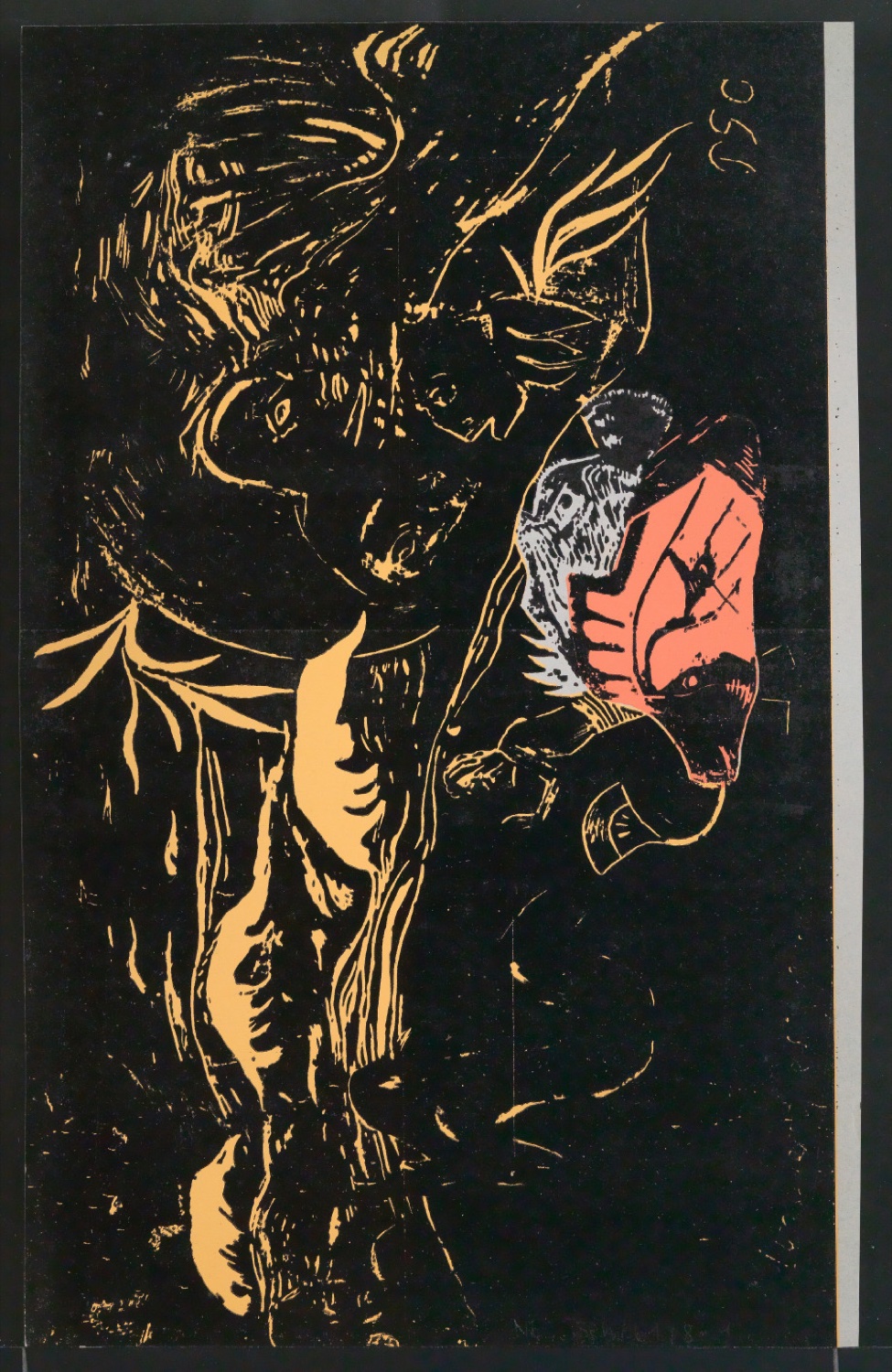 Retuschierte negative Klischeevorlagen von Illustrationen für Meisterbuch der Schrift — Blatt 2