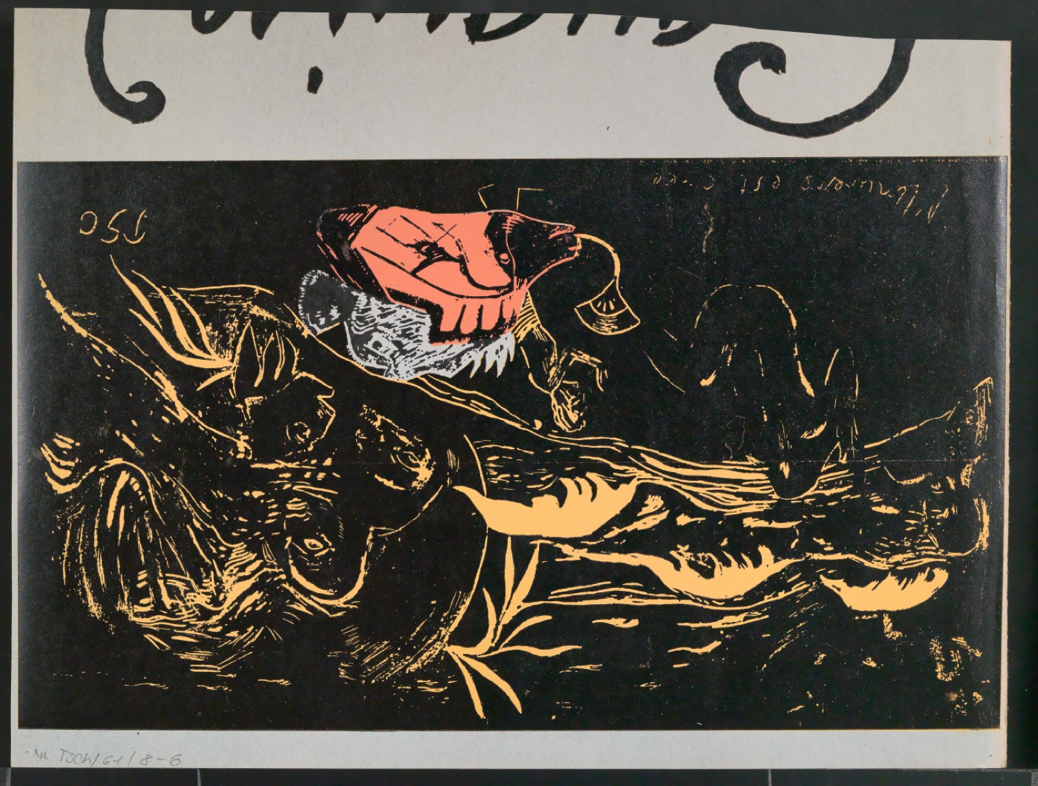 Retuschierte negative Klischeevorlagen von Illustrationen für Meisterbuch der Schrift — Blatt 12