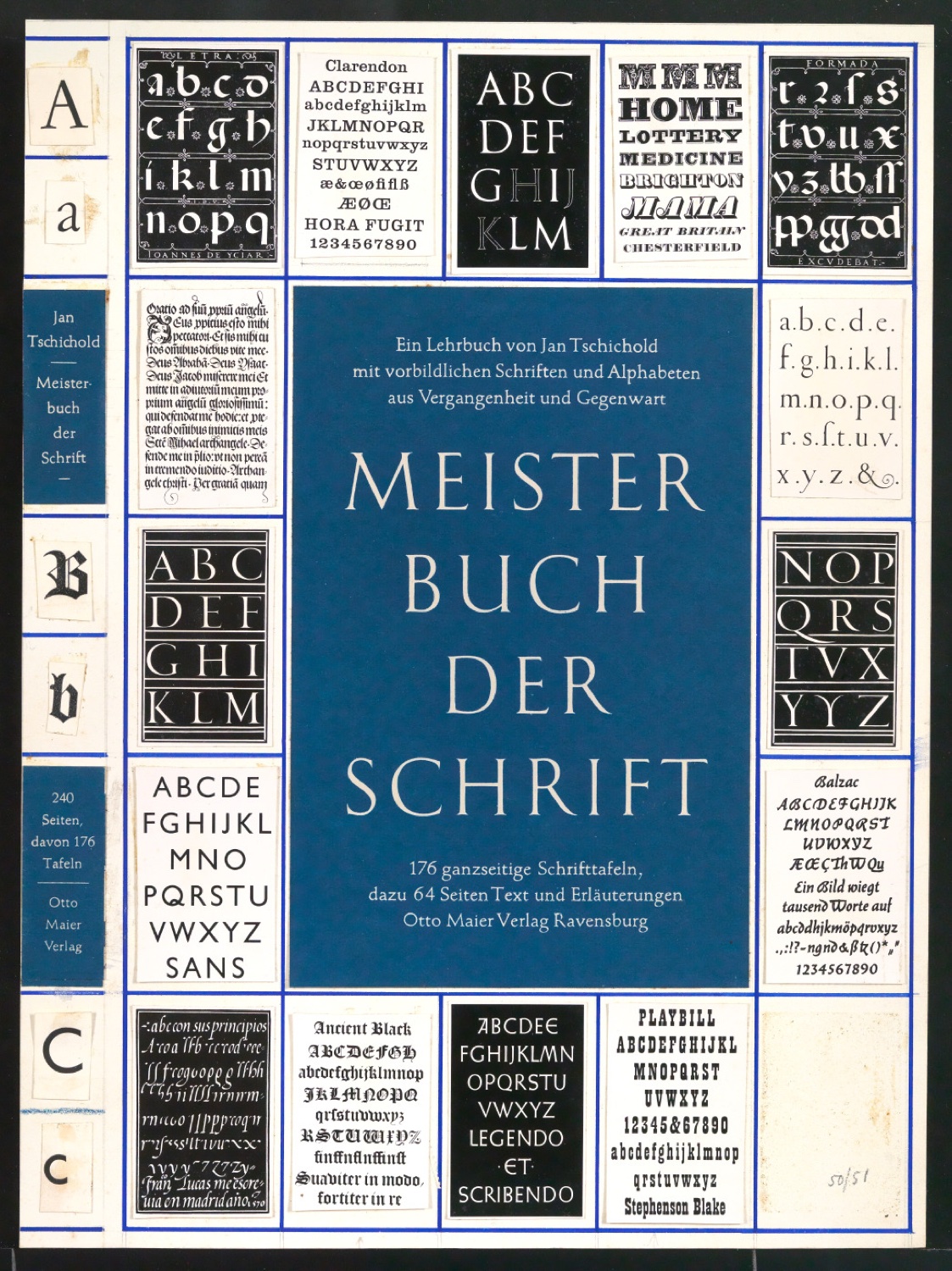 Entwurf für den Schutzumschlag von Meisterbuch der Schrift — Blatt 1