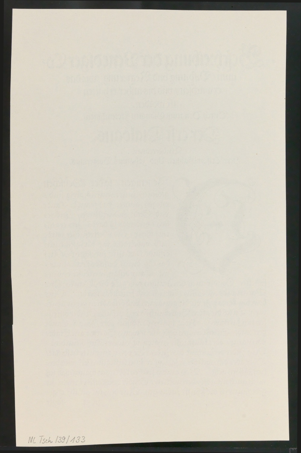 Probedrucke von Bildtafeln für Meisterbuch der Schrift — Blatt 10