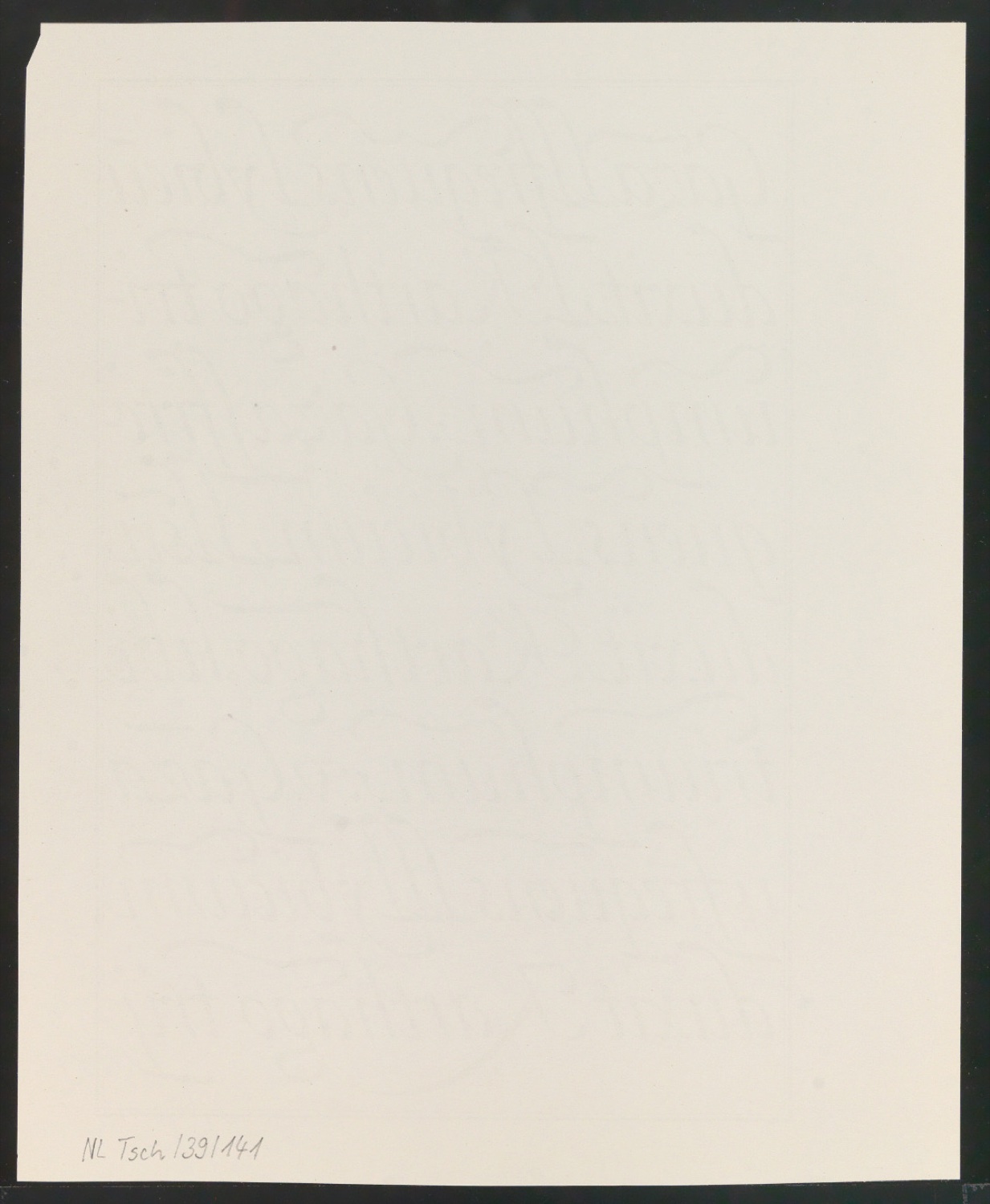 Probedrucke von Bildtafeln für Meisterbuch der Schrift — Blatt 26