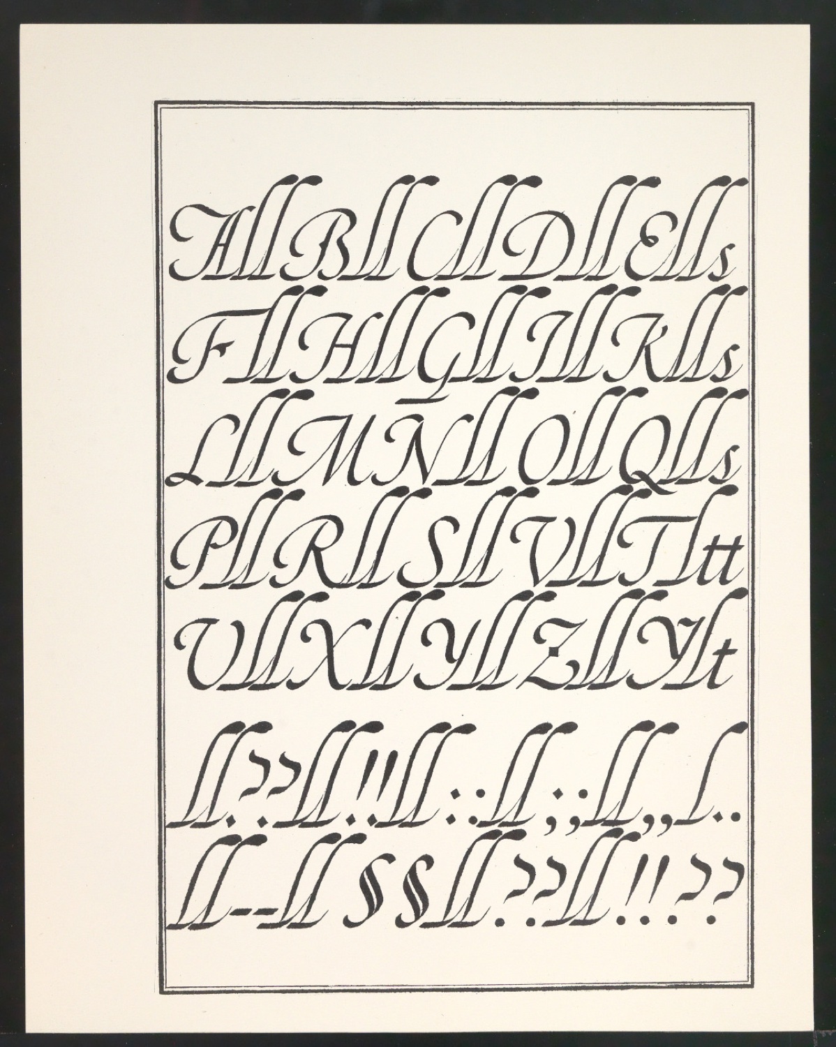Probedrucke von Bildtafeln für Meisterbuch der Schrift — Blatt 27