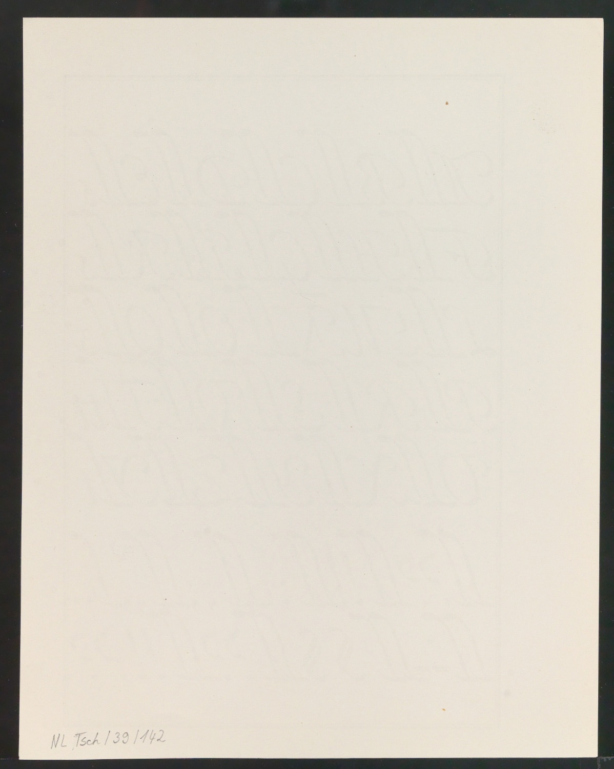 Probedrucke von Bildtafeln für Meisterbuch der Schrift — Blatt 28