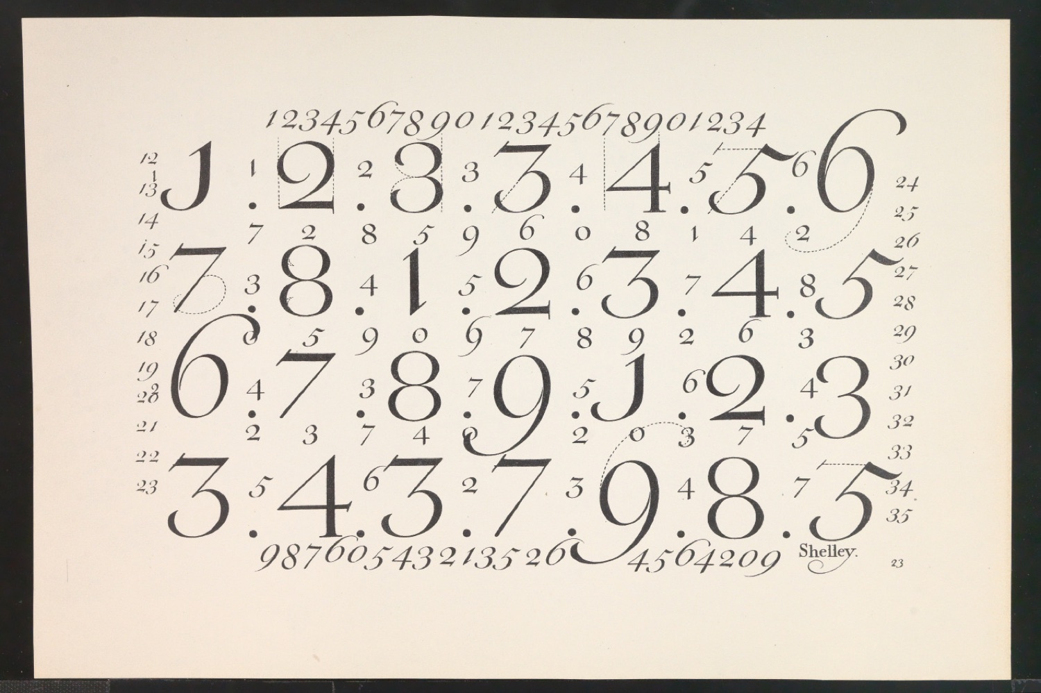 Probedrucke von Bildtafeln für Meisterbuch der Schrift — Blatt 39