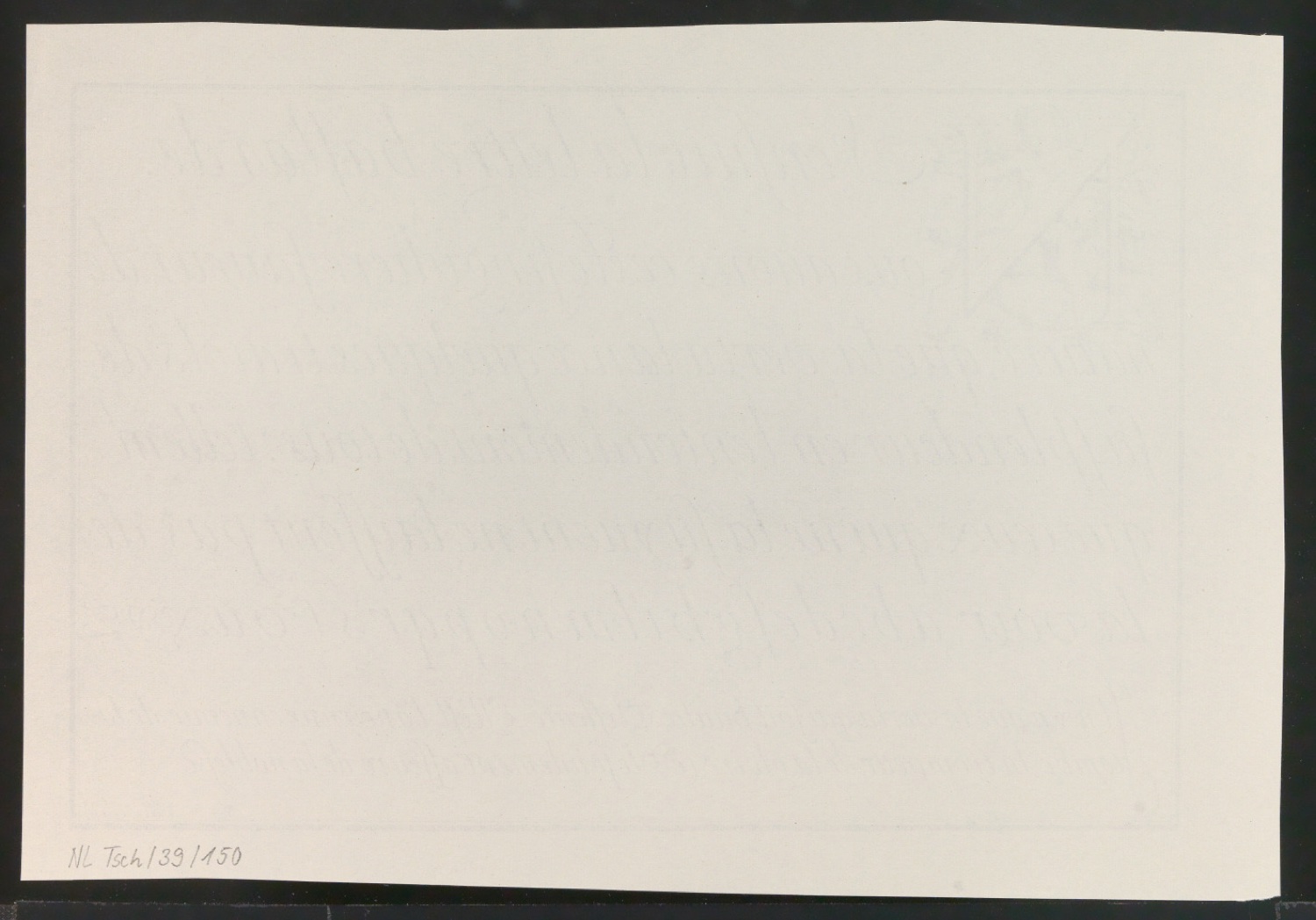 Probedrucke von Bildtafeln für Meisterbuch der Schrift — Blatt 44