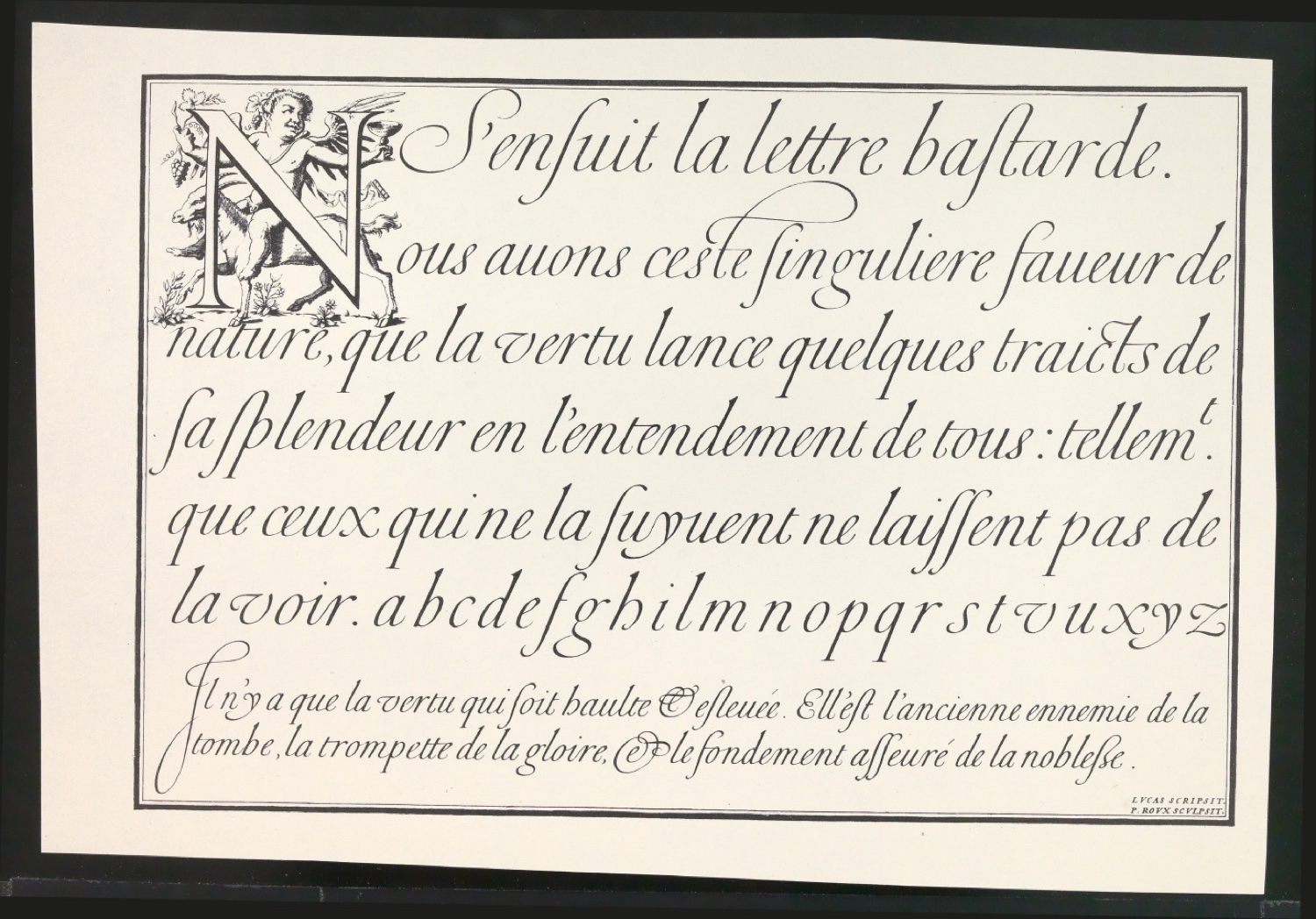 Probedrucke von Bildtafeln für Meisterbuch der Schrift — Blatt 45
