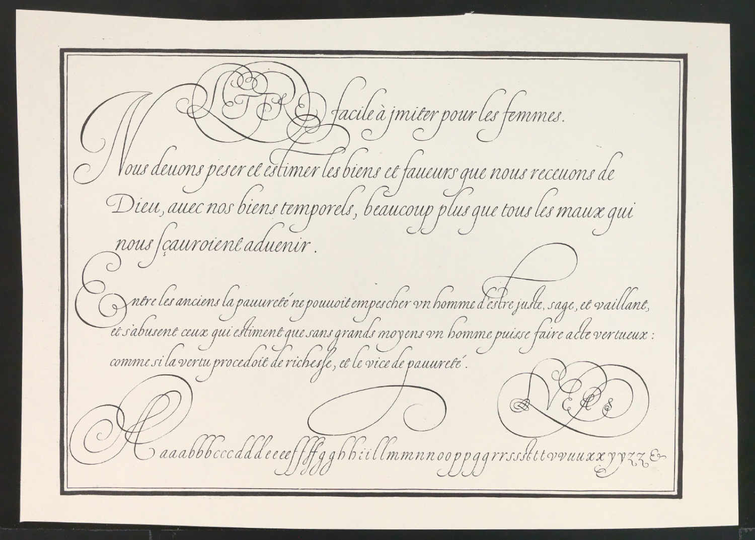 Probedrucke von Bildtafeln für Meisterbuch der Schrift — Blatt 51