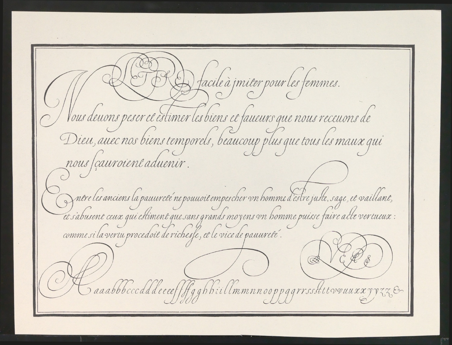 Probedrucke von Bildtafeln für Meisterbuch der Schrift — Blatt 53