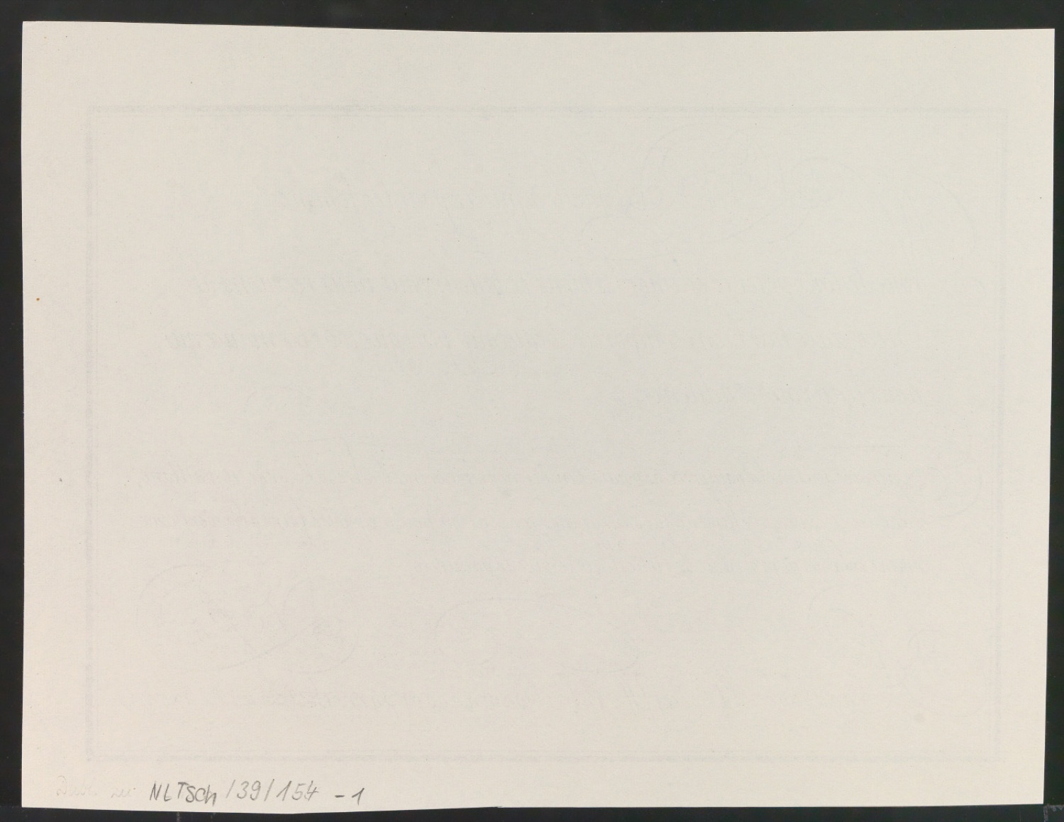 Probedrucke von Bildtafeln für Meisterbuch der Schrift — Blatt 54