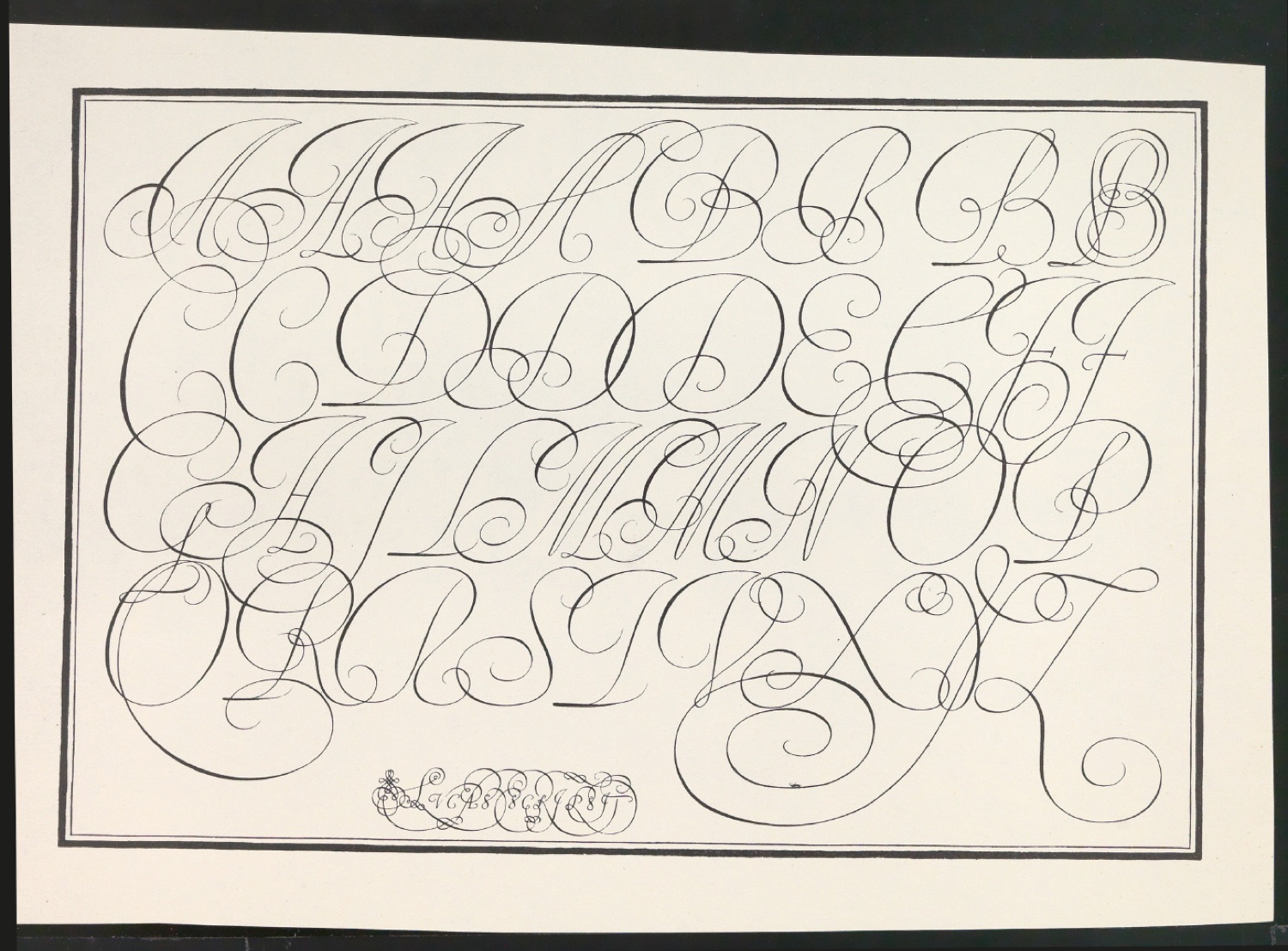 Probedrucke von Bildtafeln für Meisterbuch der Schrift — Blatt 55