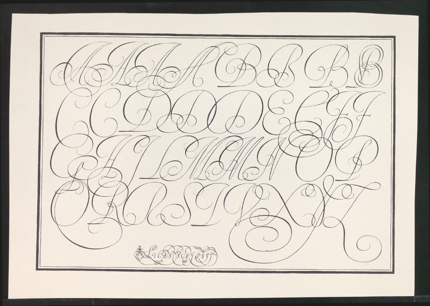 Probedrucke von Bildtafeln für Meisterbuch der Schrift — Blatt 57