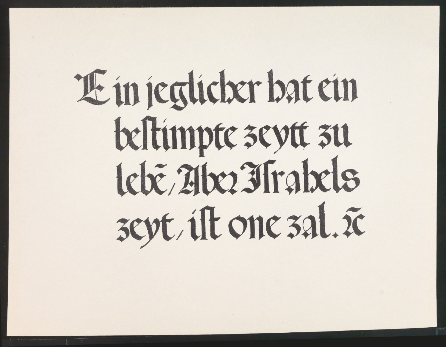 Probedrucke von Bildtafeln für Meisterbuch der Schrift — Blatt 63