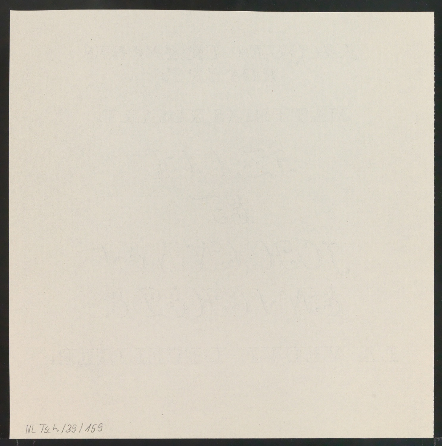 Probedrucke von Bildtafeln für Meisterbuch der Schrift — Blatt 66