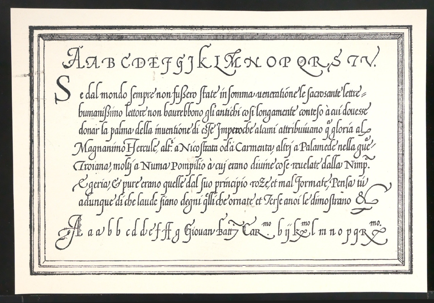 Probedrucke von Bildtafeln für Meisterbuch der Schrift — Blatt 5