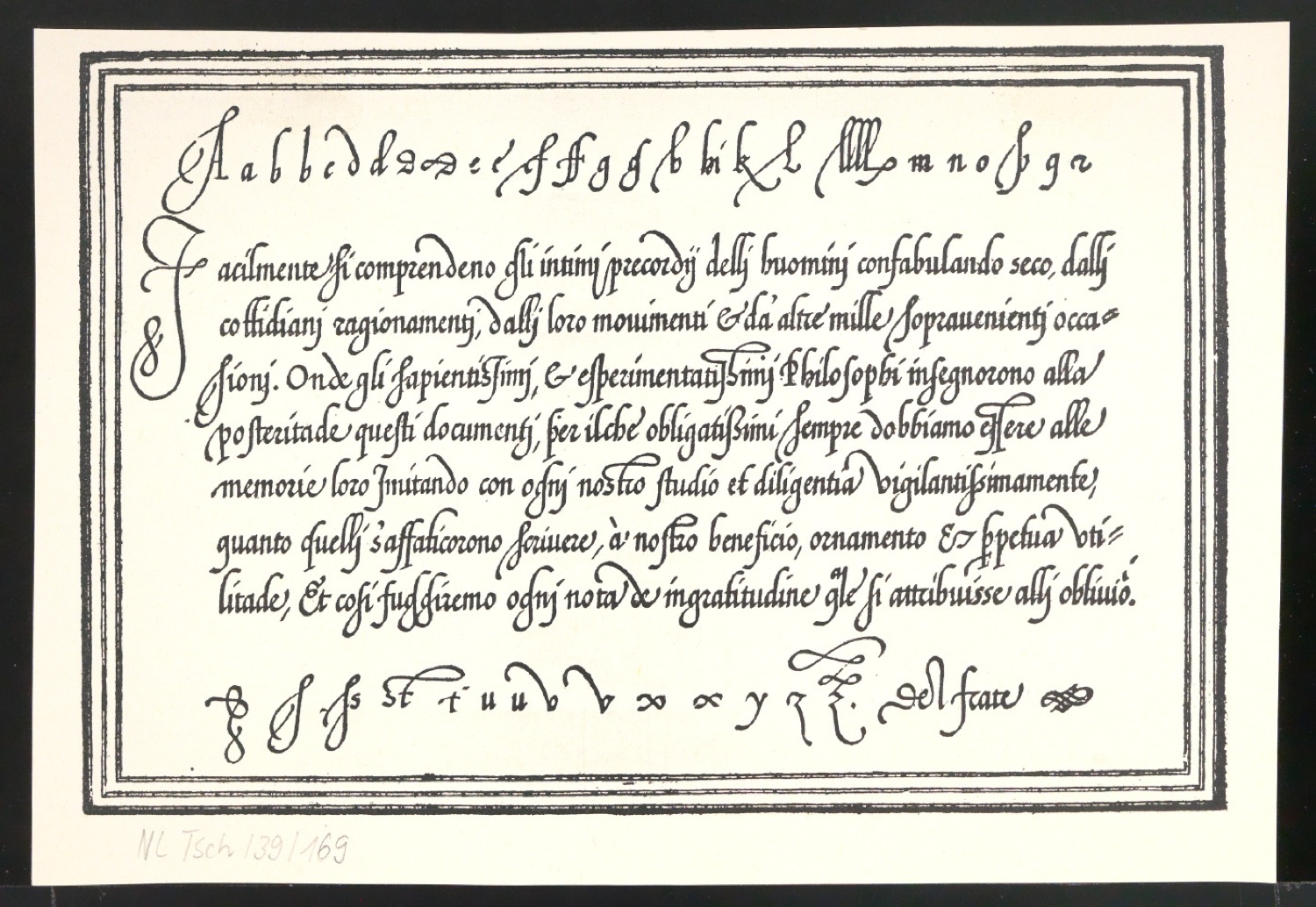 Probedrucke von Bildtafeln für Meisterbuch der Schrift — Blatt 6