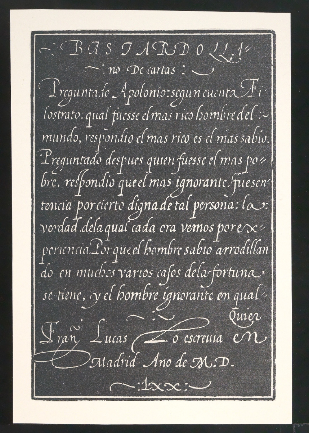 Probedrucke von Bildtafeln für Meisterbuch der Schrift — Blatt 7