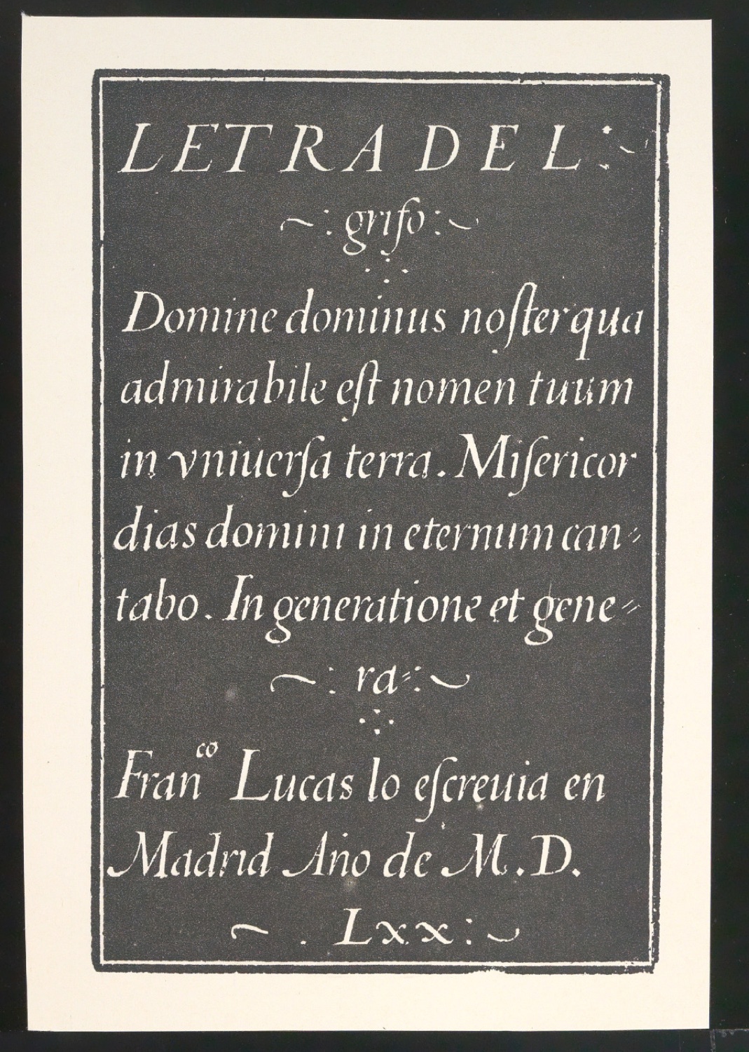 Probedrucke von Bildtafeln für Meisterbuch der Schrift — Blatt 9