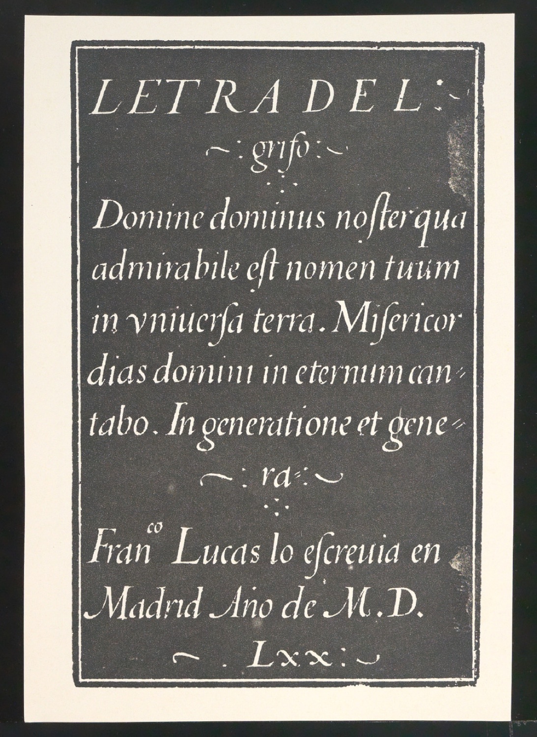 Probedrucke von Bildtafeln für Meisterbuch der Schrift — Blatt 11